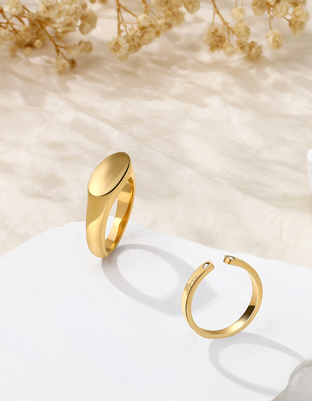 PVD stainless steel ring