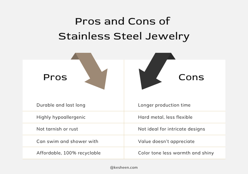 Stainless Steel Jewelry Pros and Cons