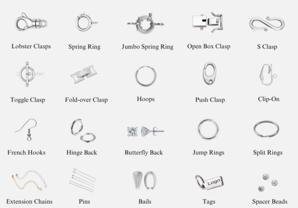 Types of Jewelry Findings Explained: Clasps, Earrings & More
