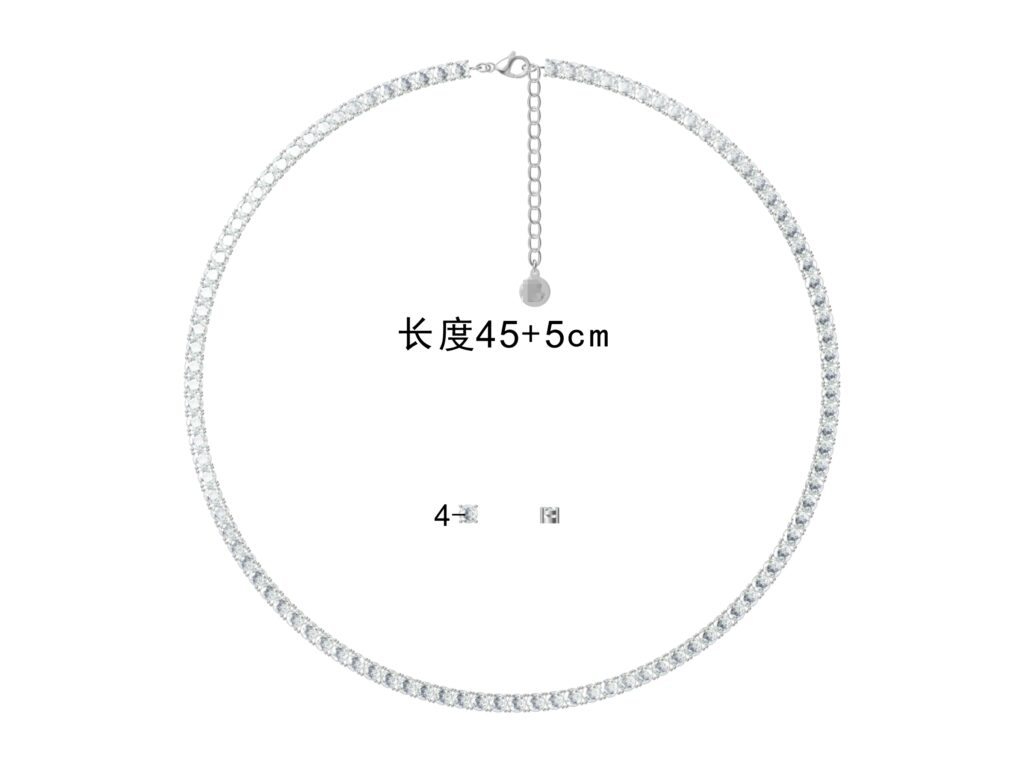 CAD of tennis necklace