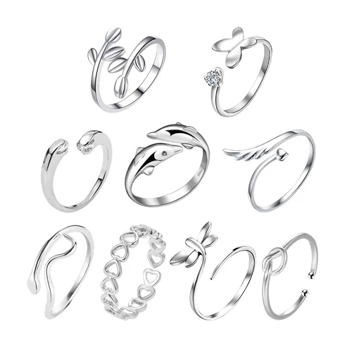 Simple Style Stainless Steel Women's Ring