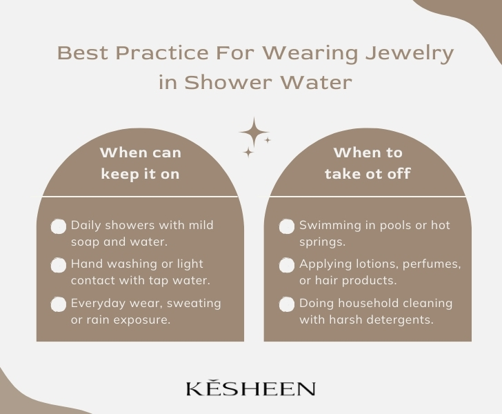 Care & Best Practices For Wearing Stainless Steel Jewelry in Shower Water