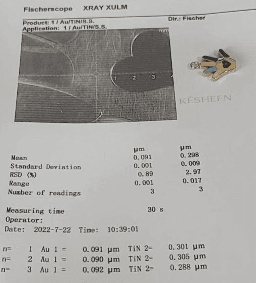 Fisher Test for Testing the Thickness for Electroplating Jewelry