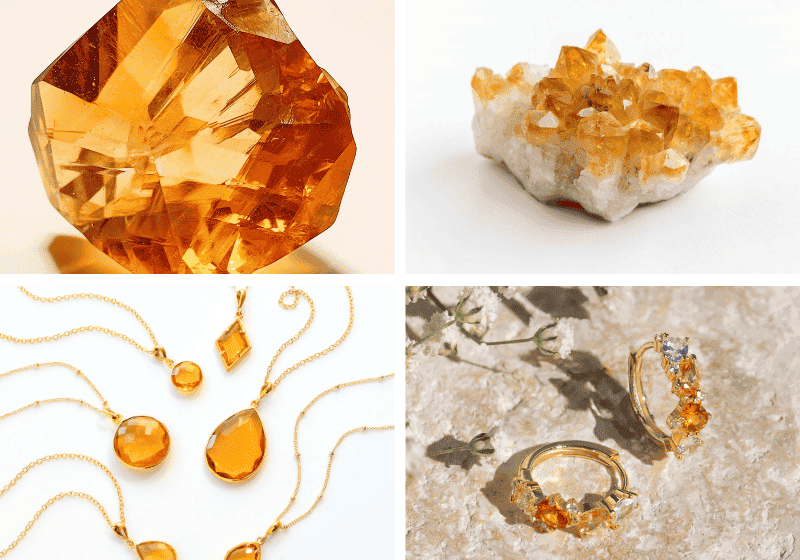 November Birthstone - Topaz – Yellow Citrine – Orange