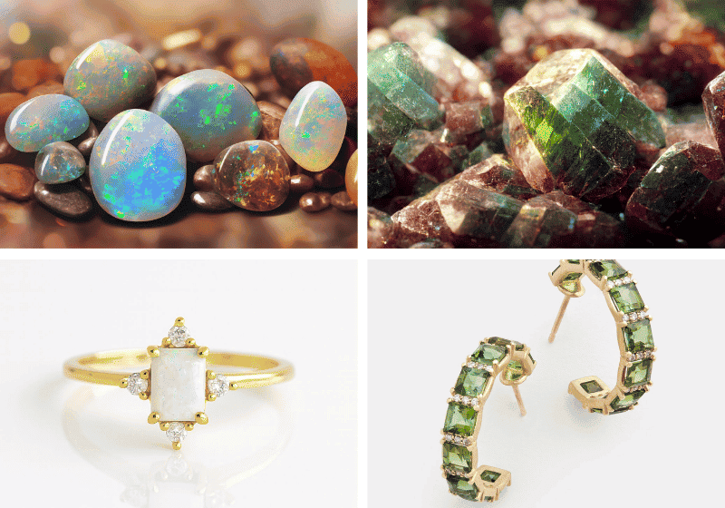 October Birthstone - Opal, Tourmaline – Multicolor