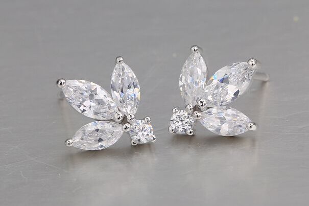 Cubic Zirconia Stud Earrings